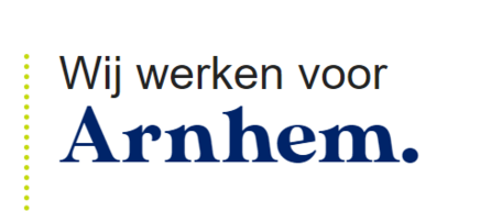 Tekst 'Wij werken voor Arnhem'